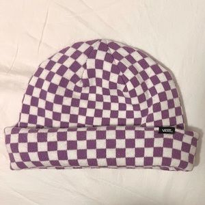 Vans Wm Core Basic Dewberry Check Beanie Hat